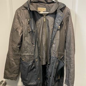 Michael Kors Olive Green Raincoat, M